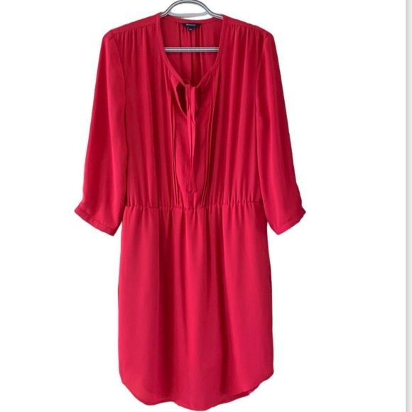 RW & Co. Chiffon Red Dress size M - Picture 1 of 16